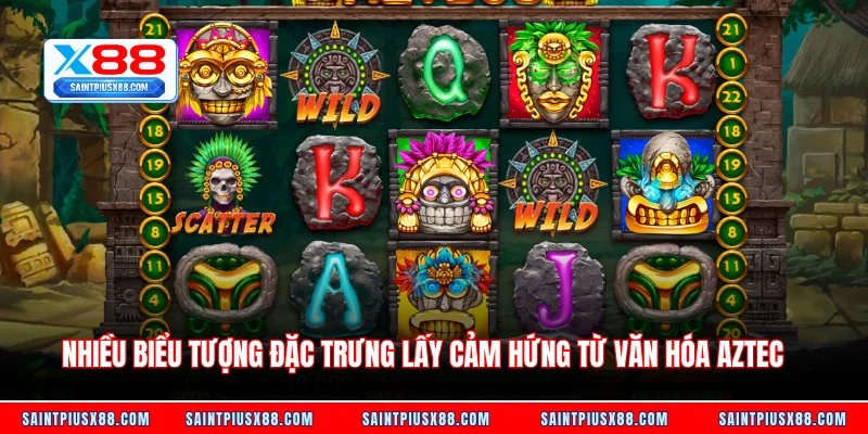 Nhiều biểu tượng đặc trưng lấy cảm hứng từ văn hóa Aztec